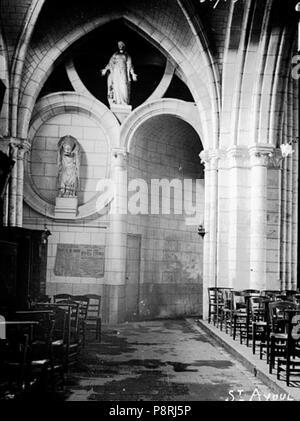 25 Abbaye Saint-Ayoul (ancienne) - Eglise, intérieur - Provins - Médiathèque de l'architecture et du patrimoine - APMH00031713 Banque D'Images