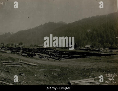 . 26 Abgebrannter Bahnhof, Hrebenow. BildID (15517550) Banque D'Images