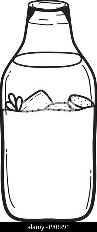 Les légumes bio pot Mason ligne préserver vector illustration Illustration de Vecteur