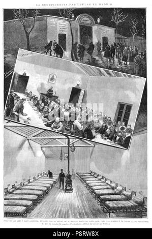 10 1887-03-30, la Ilustración Española y Americana, La beneficencia particulier en Madrid, Comba, Rico Banque D'Images