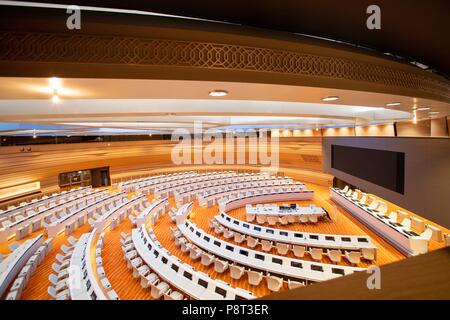 Genève, Suisse, le 18 août 2016 : l'Unis Prix au Palais des Nations, à l'Office des Nations Unies à Genève (ONUG). Dans le monde d'utilisation | Banque D'Images