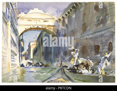 . 70 Le Musée de Brooklyn - le Pont des Soupirs - John Singer Sargent Banque D'Images