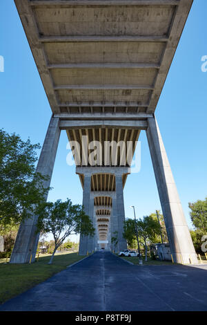 Dames sous le pont Point, Jacksonville, Floride Banque D'Images