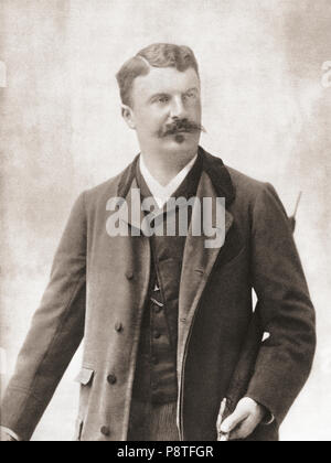 Henri René Albert Guy de Maupassant, 1850 - 1893. L'écrivain français. Après une impression contemporaine. Banque D'Images