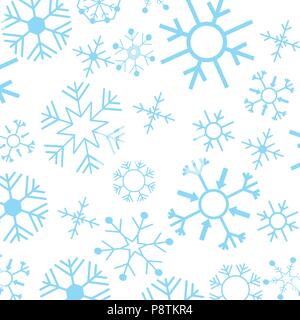 Chrismtas flocons de motif. Pour la conception web et l'interface d'application, aussi utile pour l'infographie. Vector illustration. Illustration de Vecteur