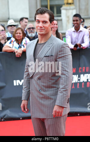 Henry Cavill participant à la 'Mission : Impossible - Fallout' première mondiale au Palais de Chaillot le 12 juillet 2018 à Paris, France. Banque D'Images