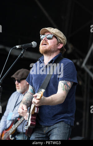 Great Tew, Oxfordshire, UK. 13 juillet 2018. Danny et les champions du monde il se produit au Festival 2018 Cornbury, Chadlington, Oxfordshire Crédit : John Lambeth/Alamy Live News Banque D'Images