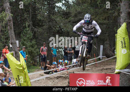 MAGNUS MANSON COUPE DU MONDE UCI 2018 vallnord Andorre Banque D'Images