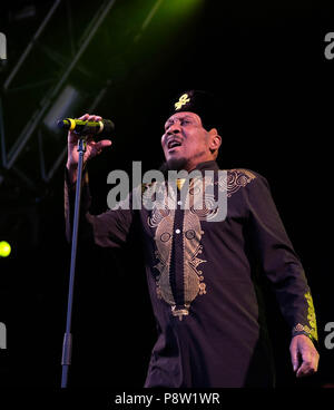 Cornbury Festival 'Jour 1 - 13 juillet 2018. Jimmy Cliff sur scène, Chadlington Estate, Oxfordshire, UK Banque D'Images