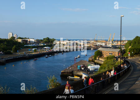 Sunderland, Royaume-Uni, 13 juillet 2018. Navires sur l'affichage à la course des grands voiliers, Sunderland 2018 Banque D'Images