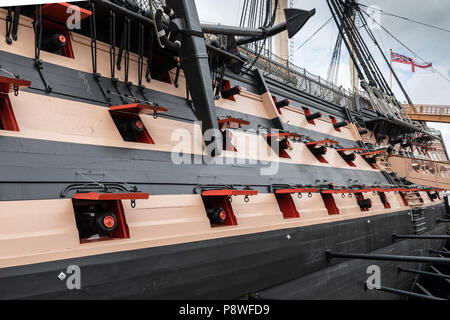 HMS Victory, Portsmouth Banque D'Images