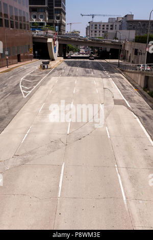 4 rue ouest de South Hope Street, centre-ville de Los Angeles, Californie, États-Unis Banque D'Images