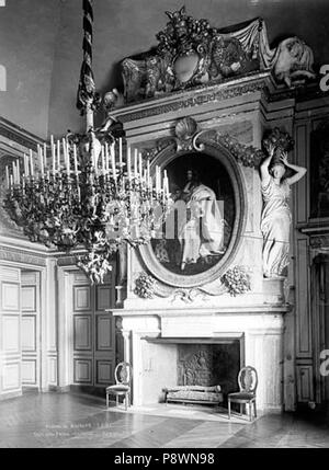 80 Château de Maisons - Salle des fêtes, Cheminée - Maisons-Laffitte - Médiathèque de l'architecture et du patrimoine - APMH00016422 Banque D'Images