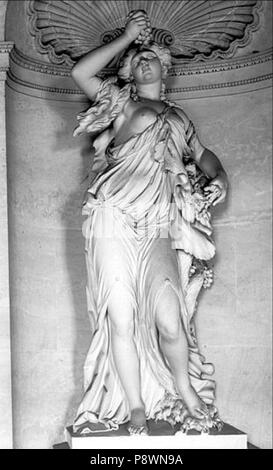 80 Château de Maisons - Salle à manger, de la statue en plâtre sculpté - Maisons-Laffitte - Médiathèque de l'architecture et du patrimoine - APMH00017284 Banque D'Images