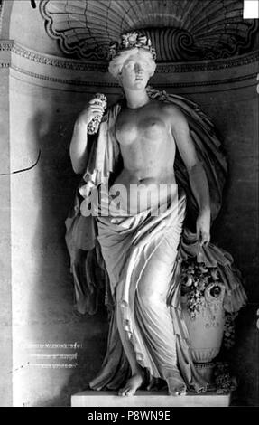 80 Château de Maisons - Salle à manger, de la statue en plâtre sculpté - Maisons-Laffitte - Médiathèque de l'architecture et du patrimoine - APMH00017287 Banque D'Images