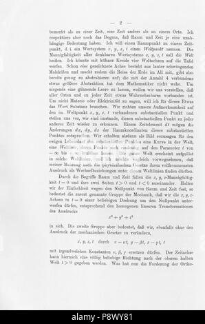 . 105 De Raum Zeit 011 Minkowski Banque D'Images