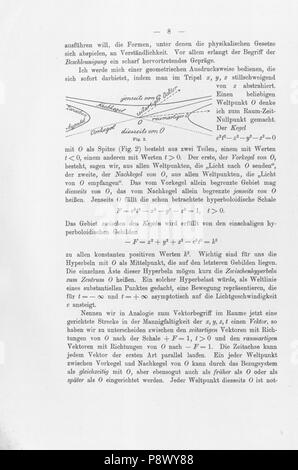 . 105 De Raum Zeit 017 Minkowski Banque D'Images