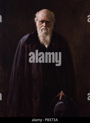 . 87 Charles Robert Darwin par John Collier Banque D'Images
