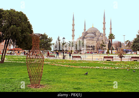 ISTANBUL, TURQUIE - 01 avril 2013 : Blue mosque, Istanbul, Turquie Banque D'Images