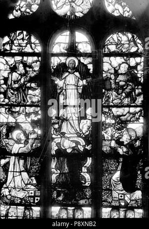 269 Eglise Saint-Martin - Vitrail - Triel-sur-Seine - Médiathèque de l'architecture et du patrimoine - APMH00010255 Banque D'Images