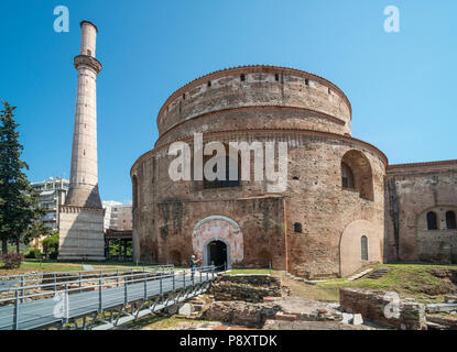 La Rotonde, Romain, de galère, construit en 306 AD. Par Tetrach Galerius, et ensuite transformé en une église byzantine et, plus tard, une mosquée. Thessalon Banque D'Images