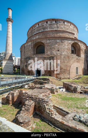 La Rotonde, Romain, de galère, construit en 306 AD. Par Tetrach Galerius, et ensuite transformé en une église byzantine et, plus tard, une mosquée. Thessalon Banque D'Images