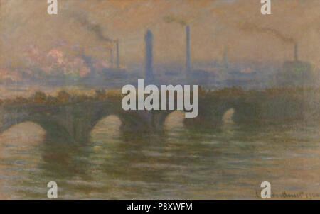 . 82 - Claude Monet Pont de Waterloo, Londres Banque D'Images