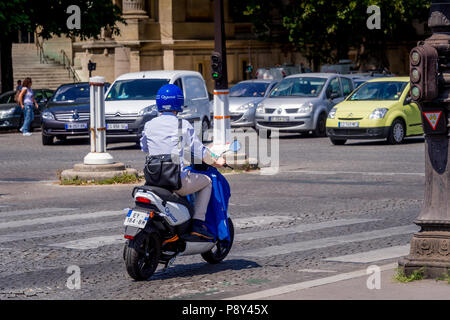 Cityscoot ride partager scooter dans Paris, France Banque D'Images