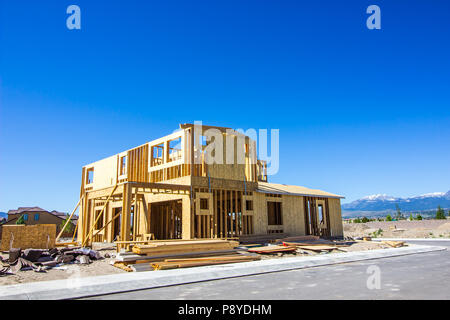 Nouvelle construction de deux Histoire Accueil Banque D'Images