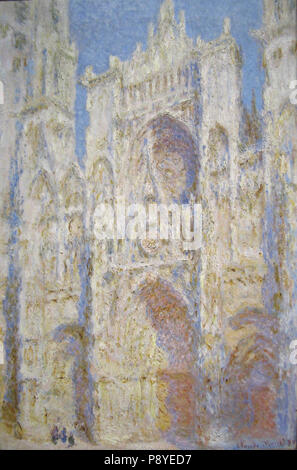 . 81 - Claude Monet La Cathédrale de Rouen, façade ouest, la lumière du soleil Banque D'Images