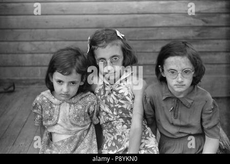 Les enfants d'Albert Lynch, Farm Security Administration Client, Dummerston, Vermont, USA, Jack Delano, Farm Security Administration, Août 1941 Banque D'Images