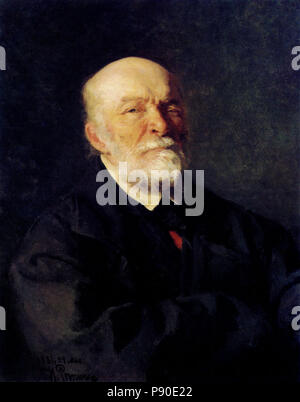 . 339 Ilya Repine Portrait du chirurgien Nikolaï Pirogov 1881 Banque D'Images