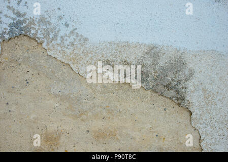 La texture du mur de brique plâtrée vieux fond urbain. Banque D'Images