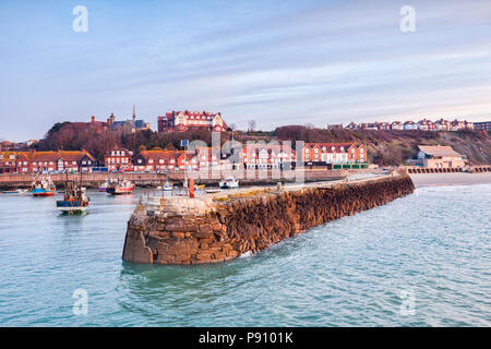 Le port de Folkestone, Kent, Angleterre, Royaume-Uni. Banque D'Images