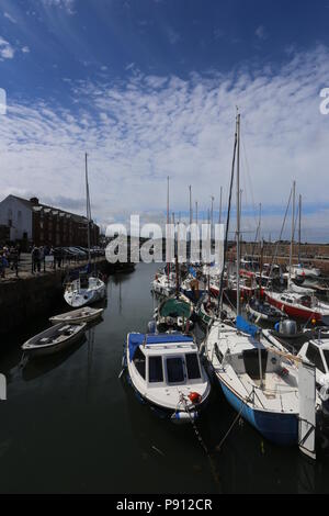 Voiliers dans le port de North Berwick en Écosse Juillet 2018 Banque D'Images