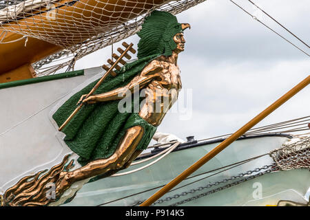 La figure de la tête dans le bateau à voile Voiliers Velas regata Latinoamerica 2018 Banque D'Images