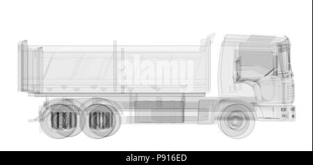 X-ray chariot isolé. 3D render Banque D'Images