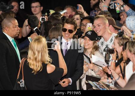 Tom Cruise assiste à la mission : IMPOSSIBLE - FALLOUT, UK Premiere. Londres, Royaume-Uni. 13/07/2018 | Le monde d'utilisation Banque D'Images