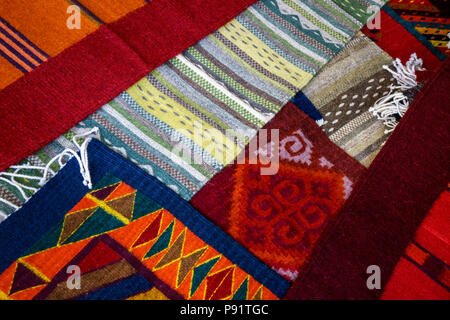 Photos de tapis en laine faits main de Oaxaca, Mexique Banque D'Images