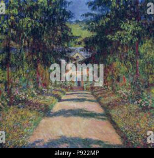 . 423 - Monet pathway-en-monet-s-jardin à Giverny Banque D'Images