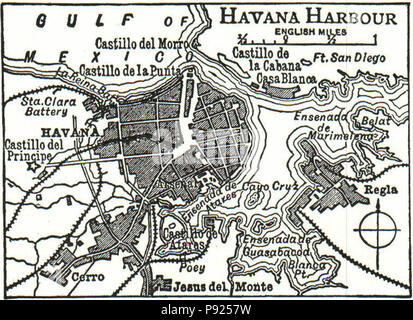 . 436 - carte du port de La Havane NSRW Banque D'Images