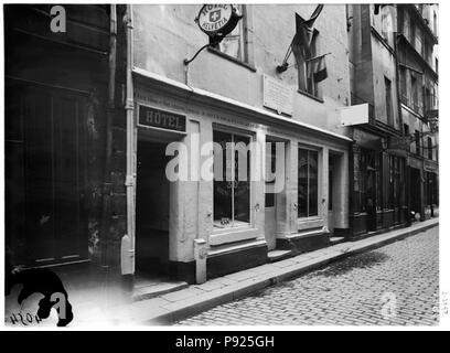 408 Maison dite de Nicolas Flamel - façade sur rue - Paris 03 - Médiathèque de l'architecture et du patrimoine - APMH00037861 Banque D'Images