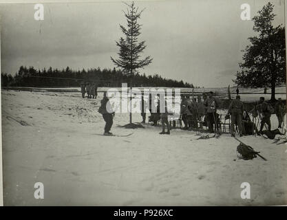 418 Militär Skilaufen à Villach. Dans Einlauf Ziel la patrouille. BildID (15467976) Banque D'Images