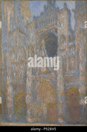 428 Claude Monet La cathédrale de Rouen, le portail Banque D'Images