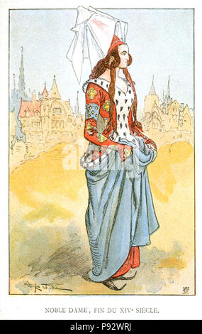 481 Robida - Mesdames nos aïeules (dix siècles d'élégances), 1891 0031 Banque D'Images