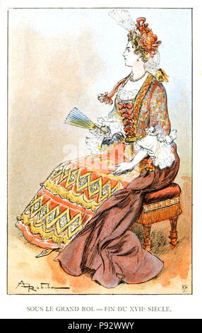 481 Robida - Mesdames nos aïeules (dix siècles d'élégances), 1891 0159 Banque D'Images