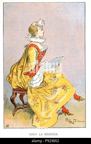 481 Robida - Mesdames nos aïeules (dix siècles d'élégances), 1891 0169 Banque D'Images