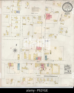 495 La carte d'assurance-incendie Sanborn de Dayton, Lyon Comté (Nevada). LOC sanborn05281 004 Banque D'Images