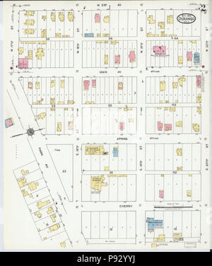 497 La carte d'assurance-incendie Sanborn de Durango, La Plata Comté (Colorado). LOC sanborn00987 008-2 Banque D'Images