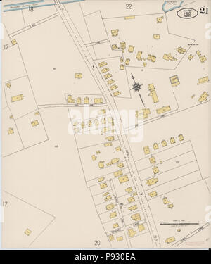 500 La carte d'assurance-incendie Sanborn de Hilo, Hawaii Comté, New York. LOC sanborn01535 002-21 Banque D'Images